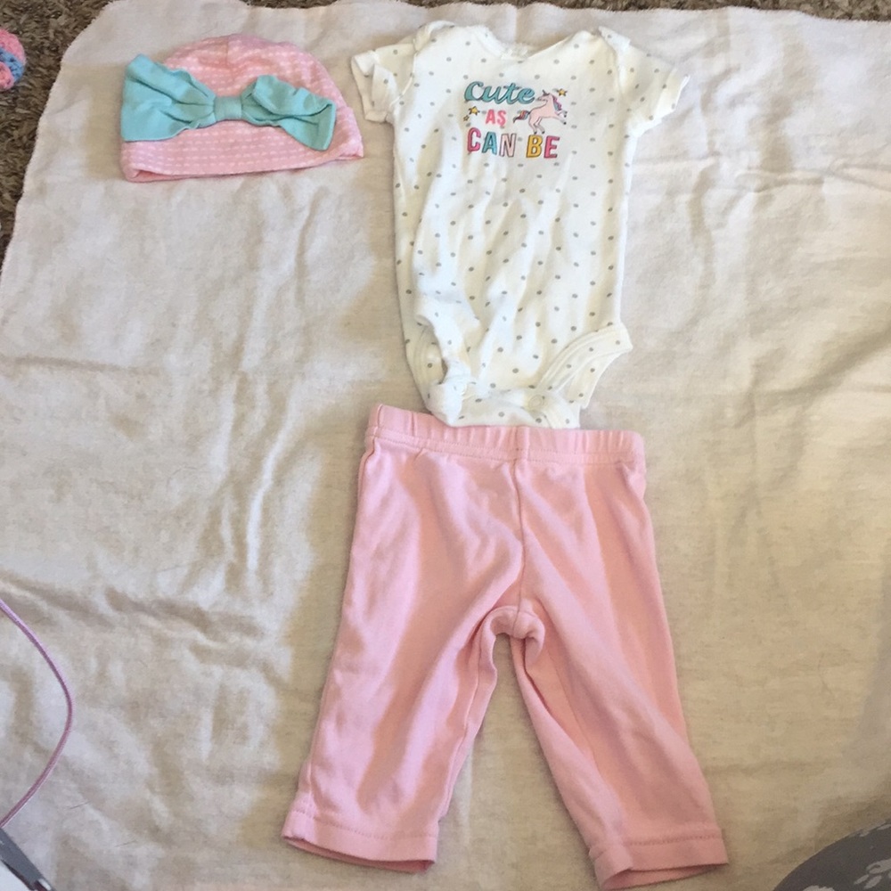 A cute as can be unicorn outfit